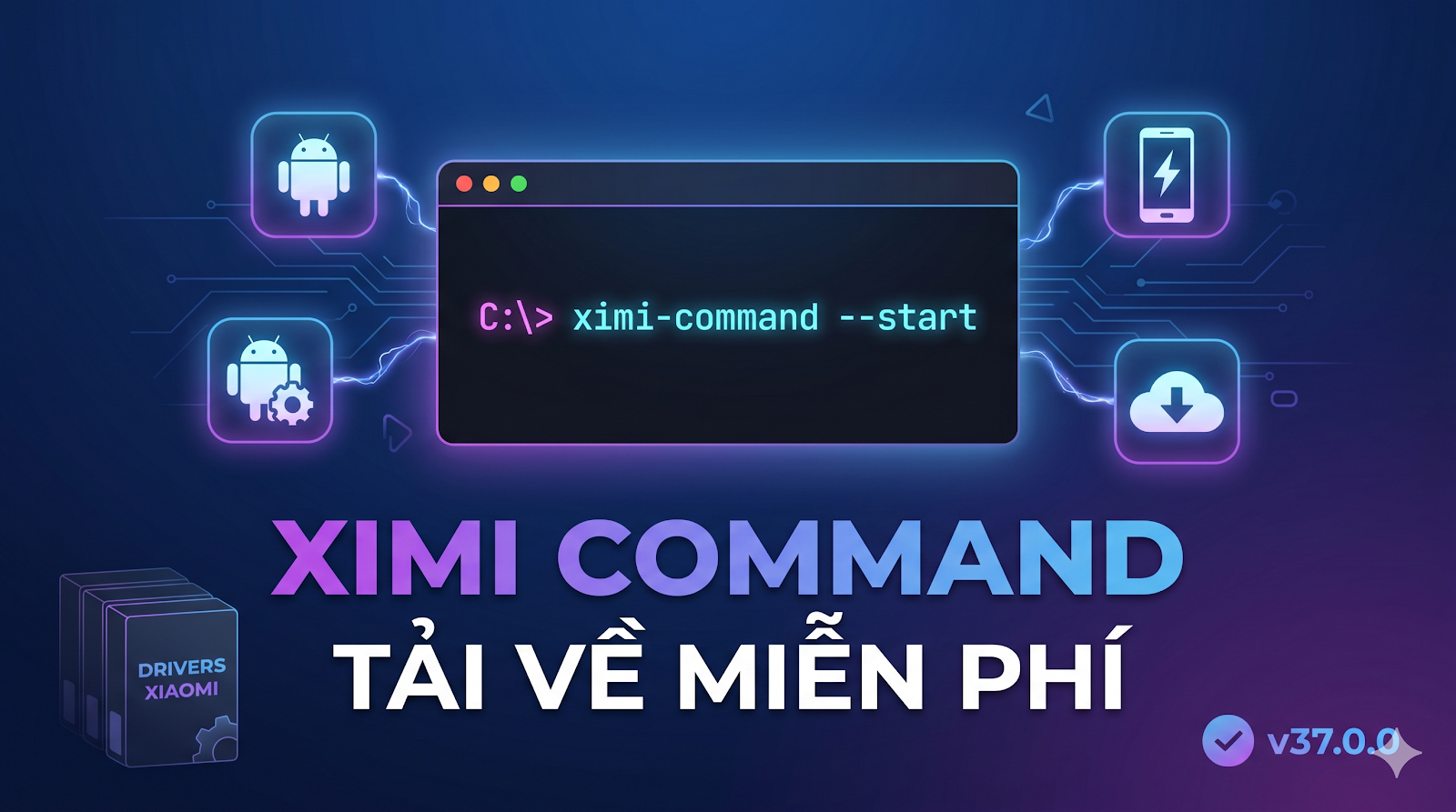 Giao diện công cụ Ximi Command